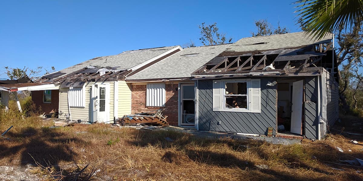 Aftermath of Hurricane Michael at Mexico Beach. If the residents of these homes needed to keep their medicines cool, they obviously wouldn't be able to do it here.